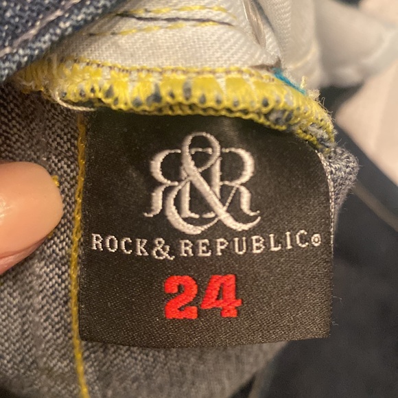 Hemmed Rock and Republic Jeans size 24 - Picture 3 of 3